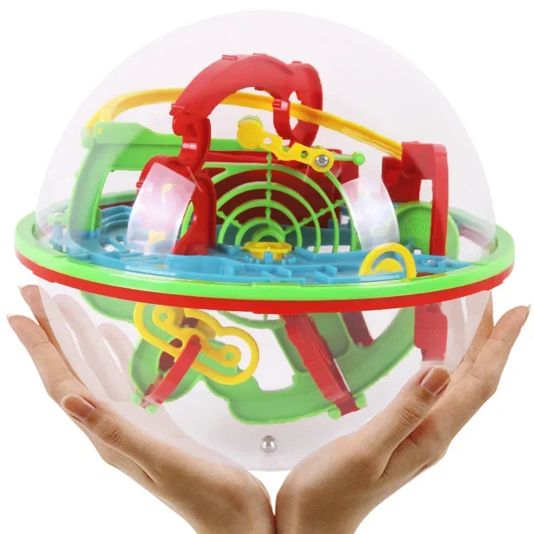 3D Magical Intellect Maze Ball 100 Steps,IQ Balance Perplexus Magnetic